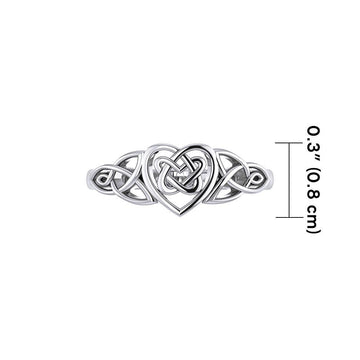 Celtic Knotwork Heart Ring TR1766 - Jewelry