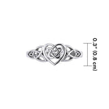 Celtic Knotwork Heart Ring TR1766 - Jewelry