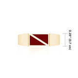 Dive Flag Solid Gold Ring with Enamel GTR1794 - Jewelry