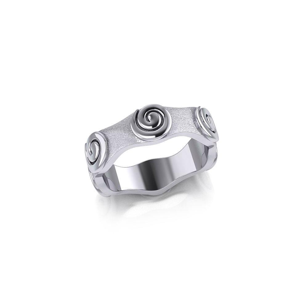Spiral Sterling Silver Ring TR1839 - Jewelry