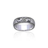 Celtic Knotwork Sterling Silver Ring TR1904 - Jewelry
