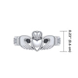 Irish Claddagh Silver Toe Ring TR226 - Jewelry