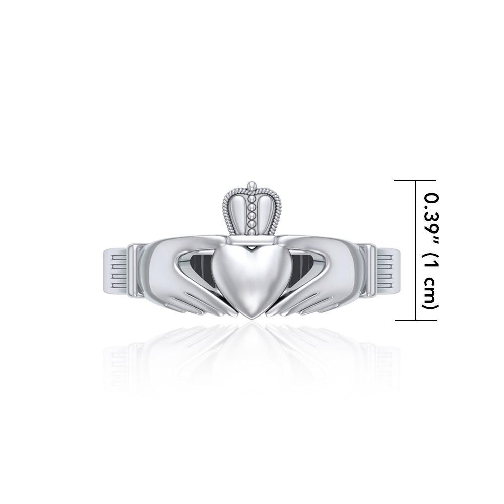 Irish Claddagh Silver Ring TR240 - Jewelry