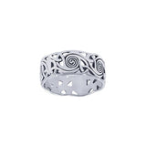 Celtic Silver Spiral Ring TR264 - Jewelry