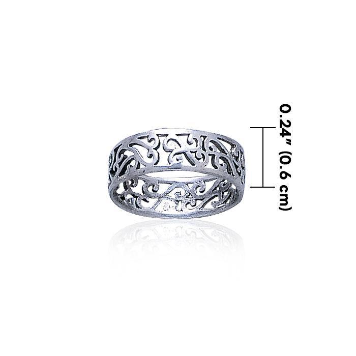 Celtic Silver Spiral Ring TR283 - Jewelry
