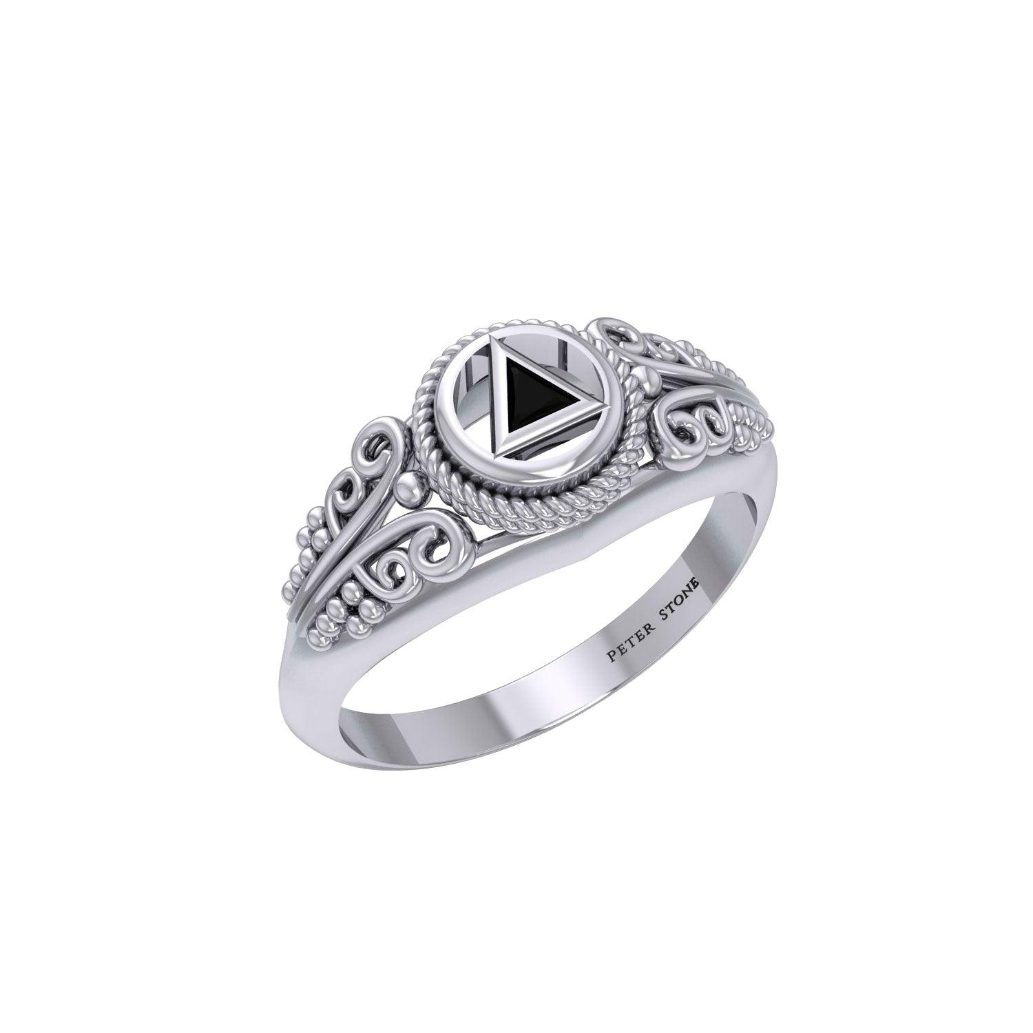 Celtic AA Symbol Silver Ring TR288 - Jewelry