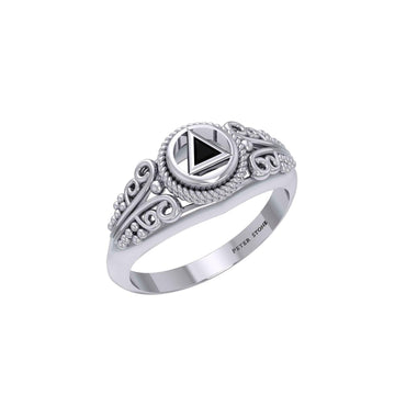 Celtic AA Symbol Silver Ring TR288 - Jewelry