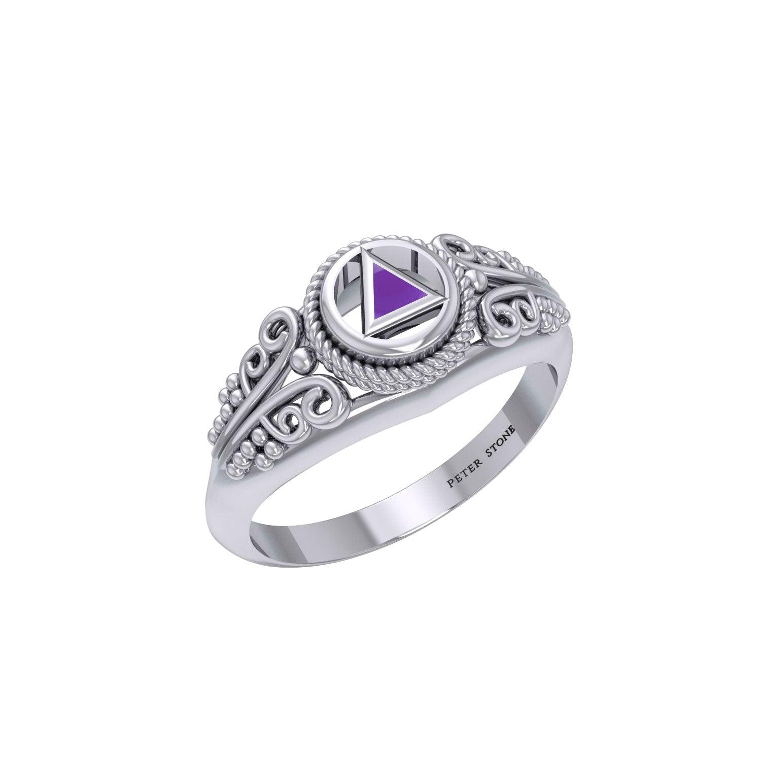 Celtic AA Symbol Silver Ring TR288 - Jewelry