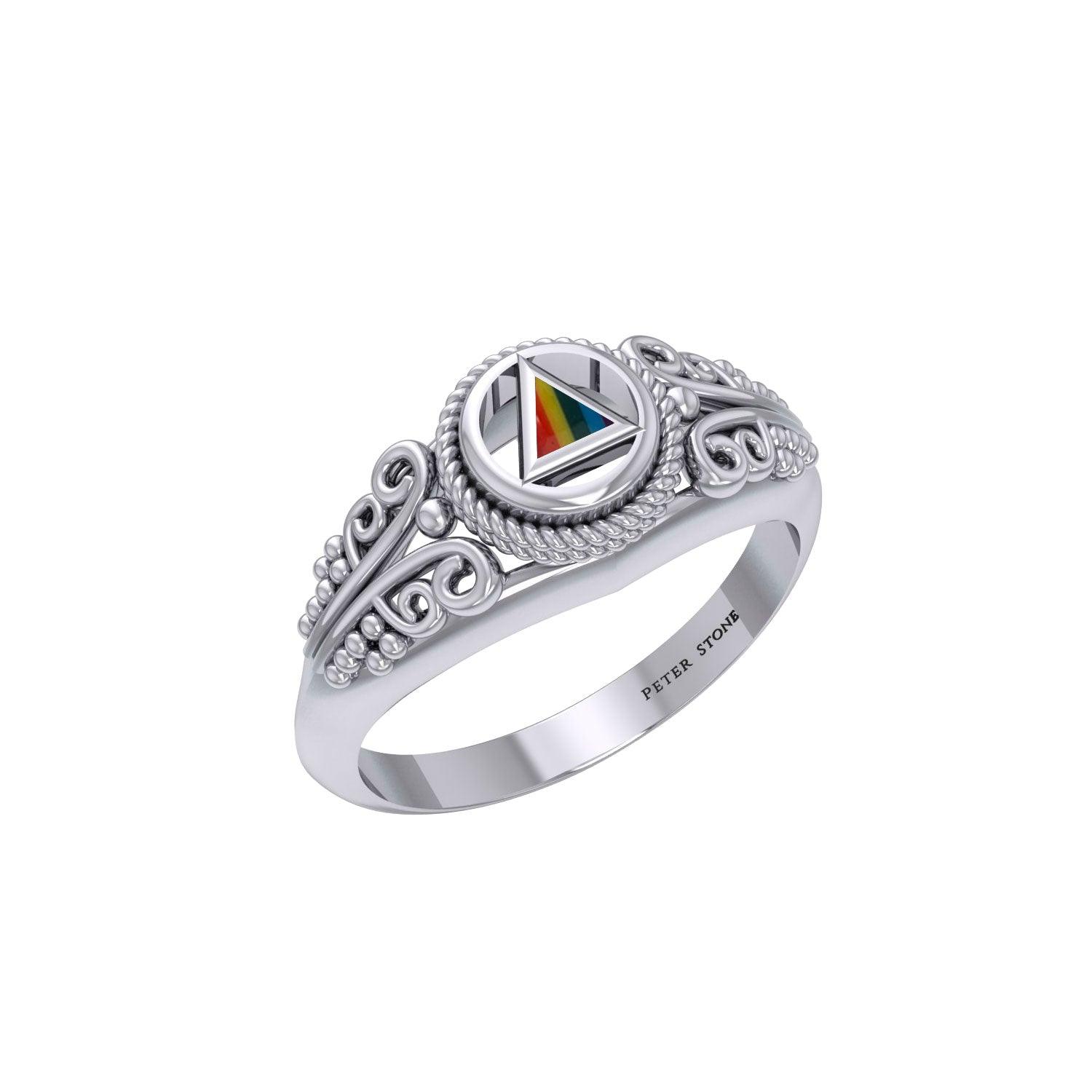Celtic AA Symbol Silver Ring TR288 - Jewelry