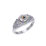 Celtic AA Symbol Silver Ring TR288 - Jewelry