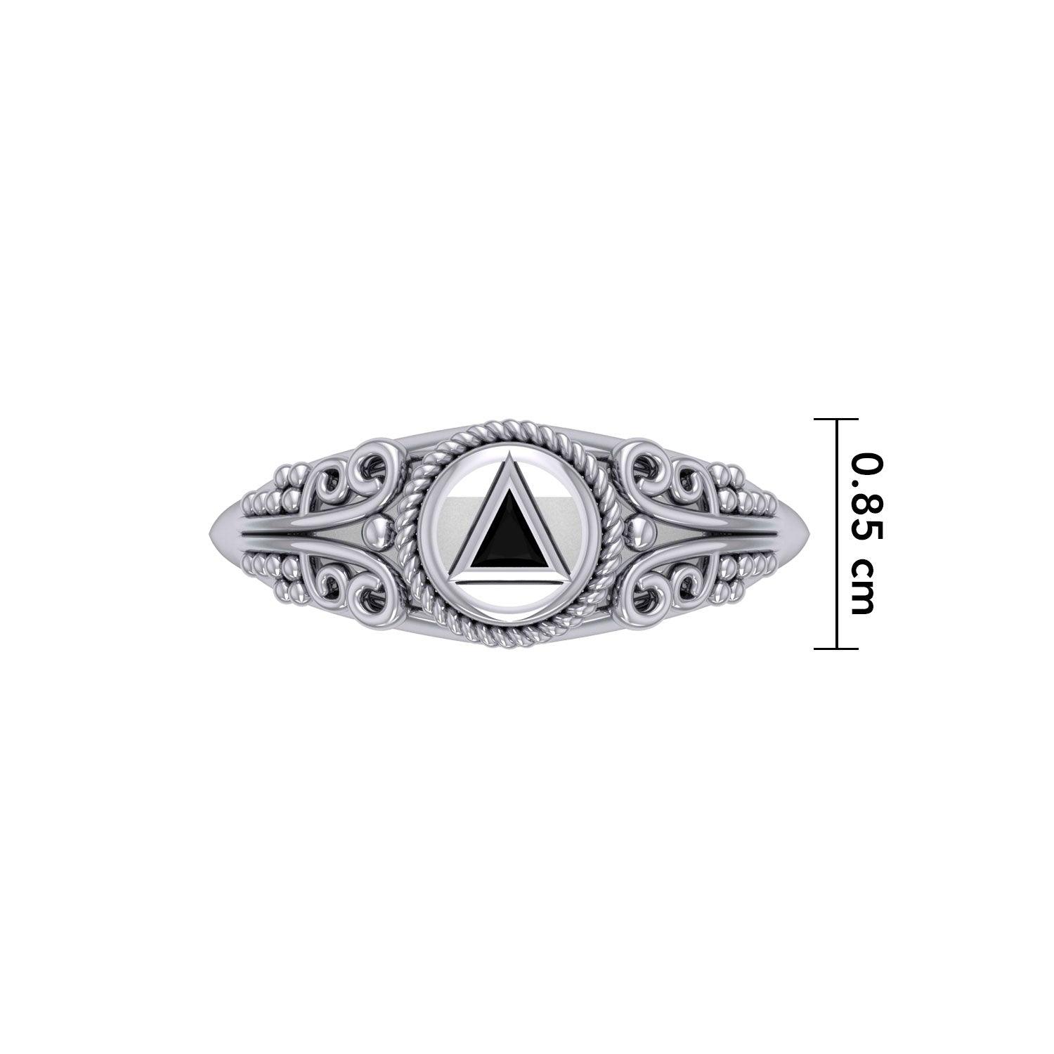 Celtic AA Symbol Silver Ring TR288 - Jewelry