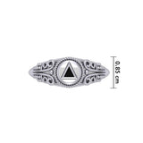 Celtic AA Symbol Silver Ring TR288 - Jewelry