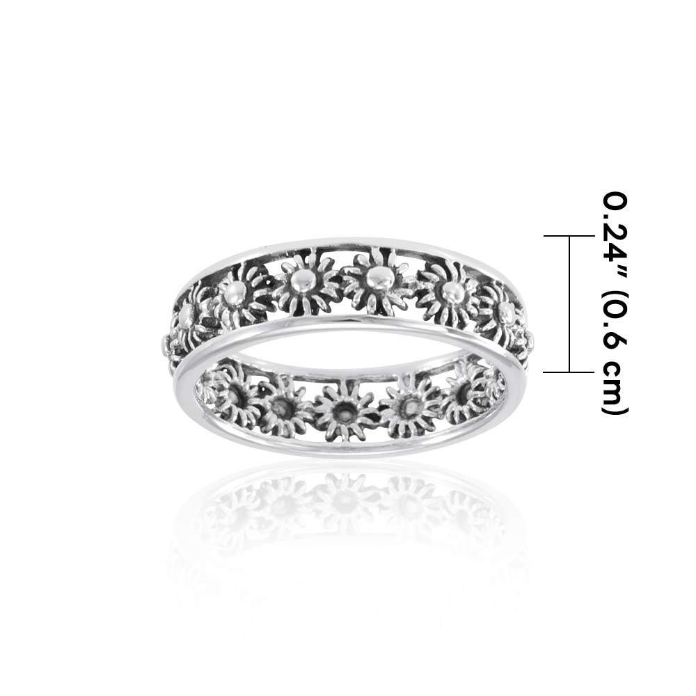 Silver Filigree Daisy Ring TR294 - Jewelry