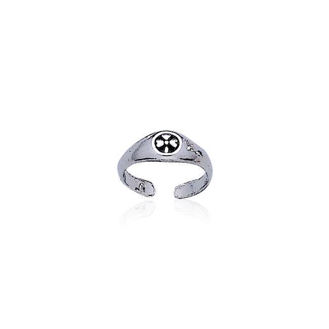 Celtic Shamrock Silver Toe Ring TR3306 - Jewelry