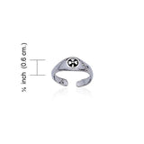 Celtic Shamrock Silver Toe Ring TR3306 - Jewelry