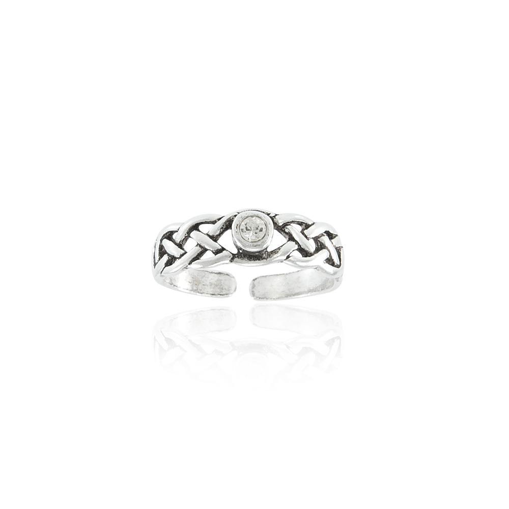 Celtic Knotwork Sterling Silver Ring TR3307 - Jewelry