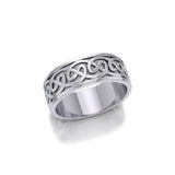A Never-ending artwork ~ Sterling Silver Celtic Knotwork Ring TR354 - Jewelry