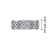 A Never-ending artwork ~ Sterling Silver Celtic Knotwork Ring TR354 - Jewelry