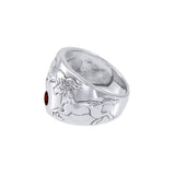 Running Horses Silver Ring TR3549 - Jewelry