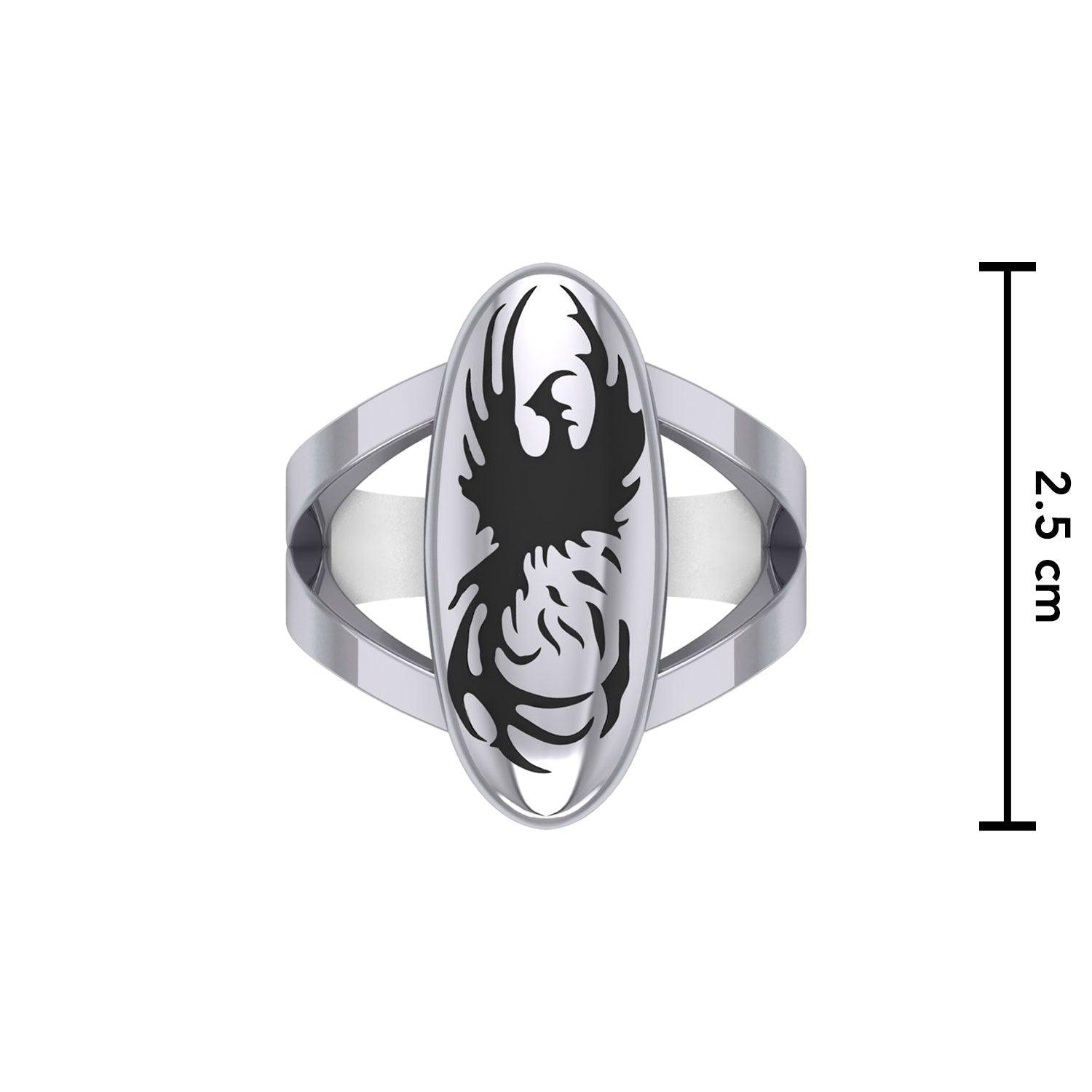 Take your inspiration from the legendary phoenix Silver Ring TR3583 - Jewelry