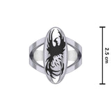 Take your inspiration from the legendary phoenix Silver Ring TR3583 - Jewelry