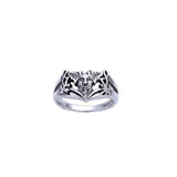Green Man Silver Ring TR3696 - Jewelry