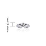 Celtic Triquetra Knot Sterling Silver Toe Ring TR3719 - Jewelry