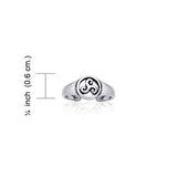 Celtic Silver Spiral Toe Ring TR3721 - Jewelry