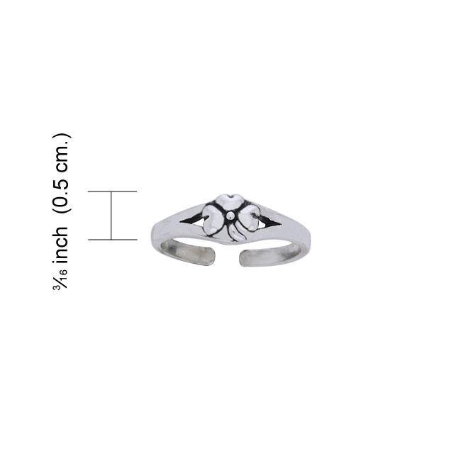 Shamrock Silver Toe Ring TR3727 - Jewelry