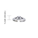 Shamrock Silver Toe Ring TR3727 - Jewelry