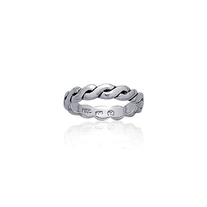 Celtic Knotwork Sterling Silver Ring TR374 - Jewelry