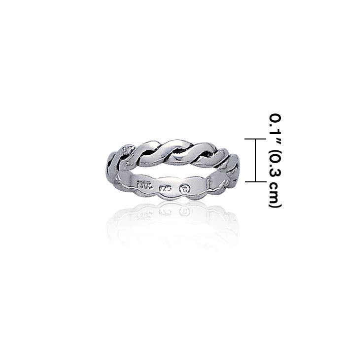 Celtic Knotwork Sterling Silver Ring TR374 - Jewelry