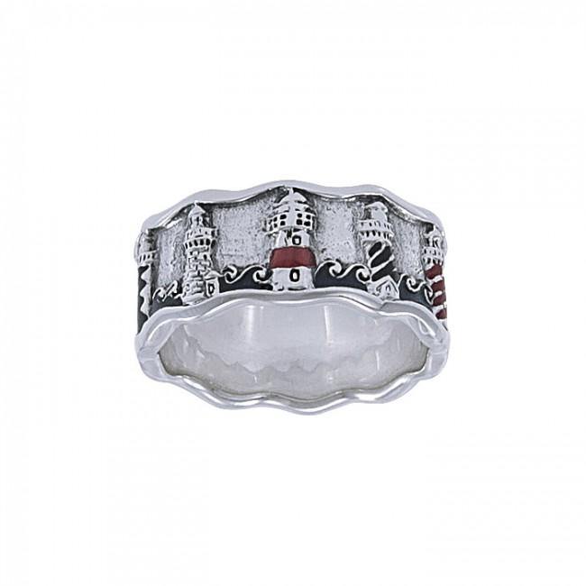 Lighthouse Silver Ring TR3741 - Jewelry