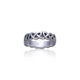 Celtic Knotwork Sterling Silver Ring TR375