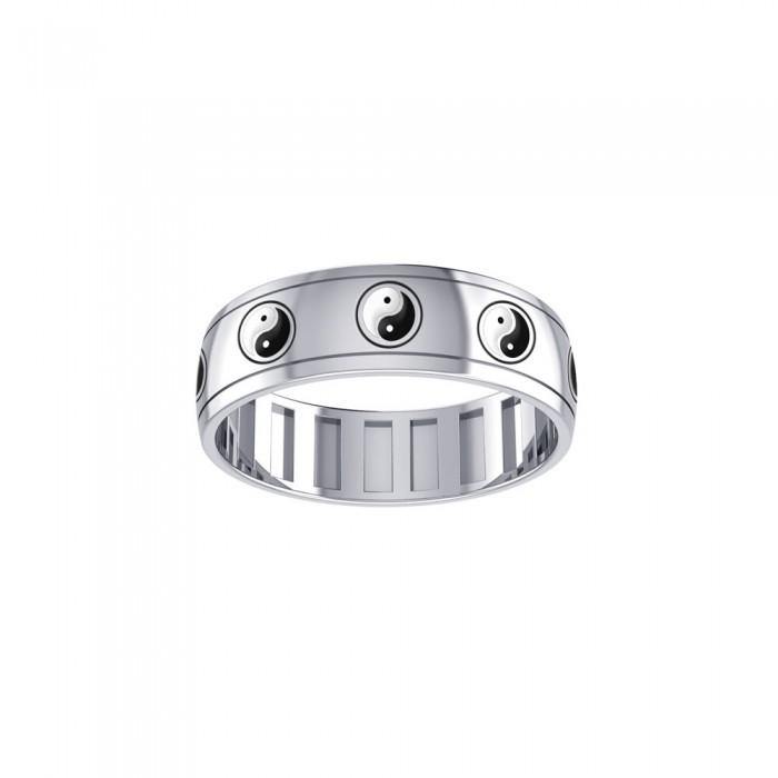 Yin Yang Spinner Ring TR3755 - Jewelry