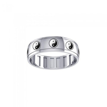 Yin Yang Spinner Ring TR3755 - Jewelry