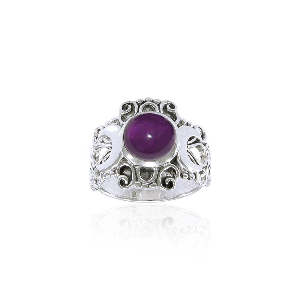 Blue Moon Silver Ring TR3785 - Jewelry