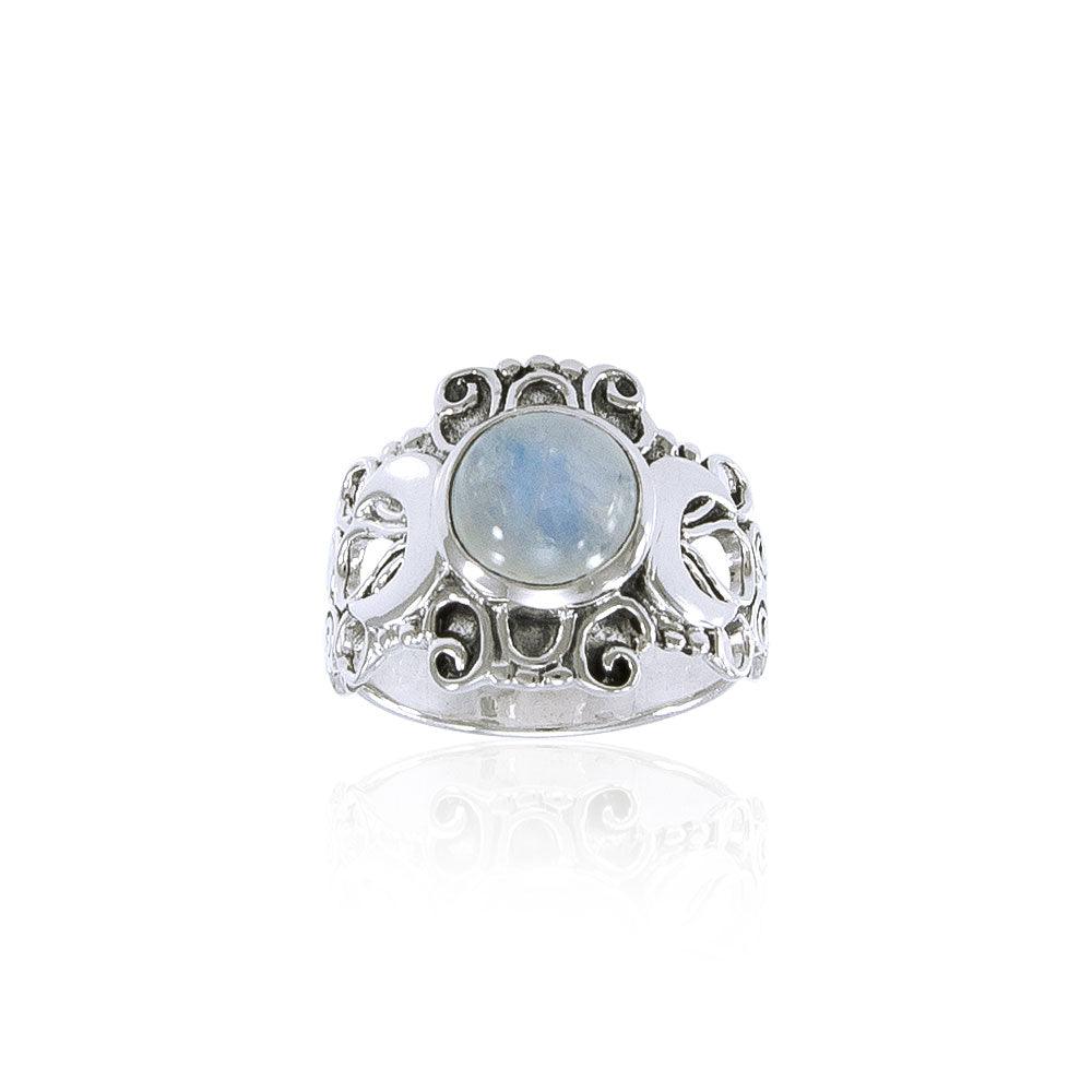 Blue Moon Silver Ring TR3785 - Jewelry