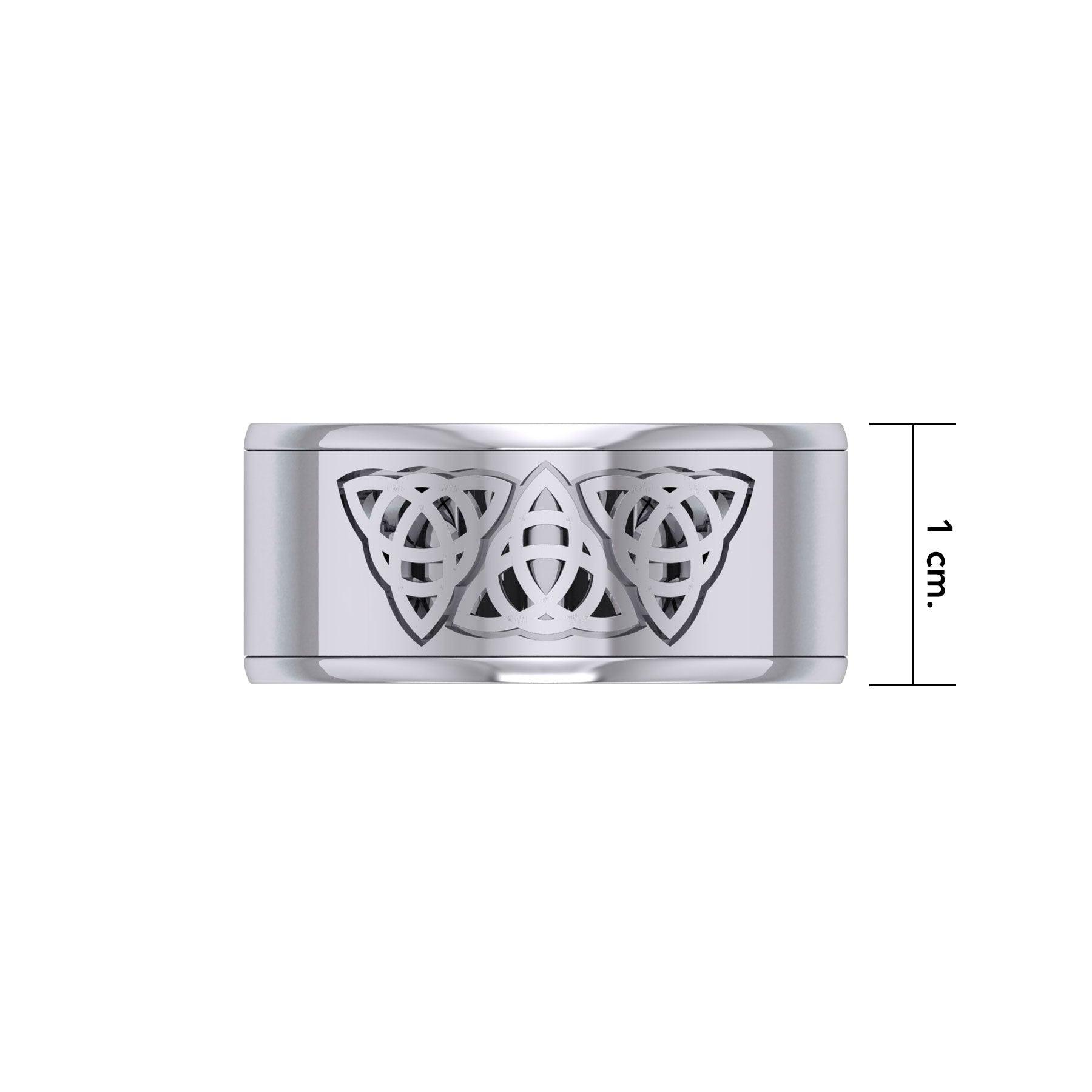 Triquetra Silver Spinner Ring TR3816 - Jewelry