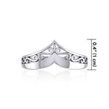 Celtic Knotwork Sterling Silver Ring TR417 - Jewelry
