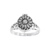 FLOWER Silver Poison Ring TR477 - Jewelry