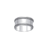 Double Braid Silver Wedding Ring TR581 - Jewelry