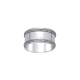 Double Braid Sterling Silver Wedding Ring TR581