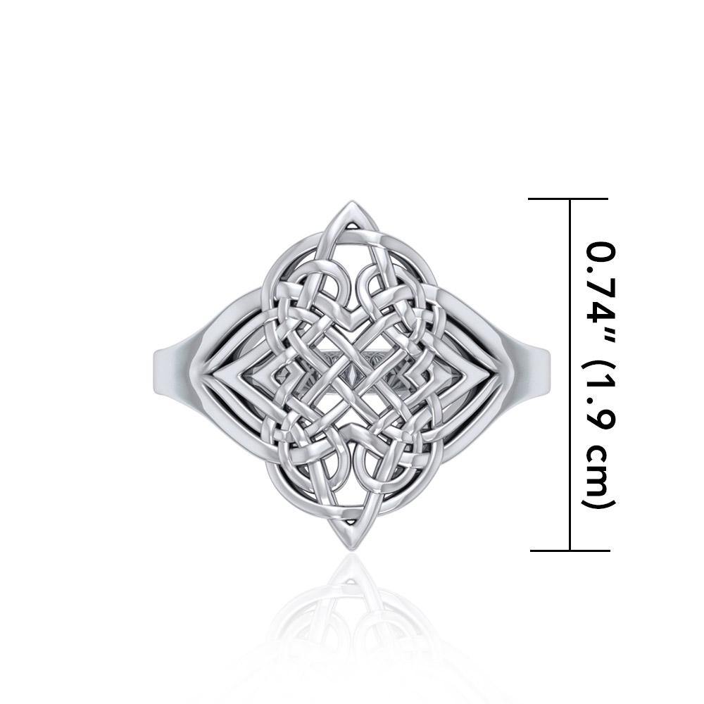 Celtic Knotwork Silver Ring TR659 - Jewelry