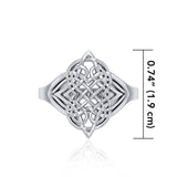 Celtic Knotwork Silver Ring TR659 - Jewelry