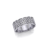 Celtic Knotwork Silver Wedding Ring TR660 - Jewelry