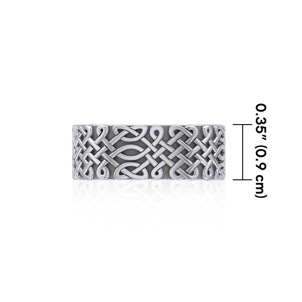 A beautiful representation of eternity ~ Sterling Silver Celtic Knotwork Ring TR675 - Jewelry