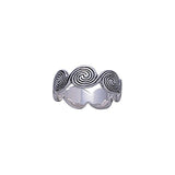 The beautiful wonders of spiral ~ Celtic Knotwork Sterling Silver Spiral Ring TR730 - Jewelry