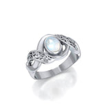 Silver Bold Filigree Ring with Gemstone TR745 - Jewelry