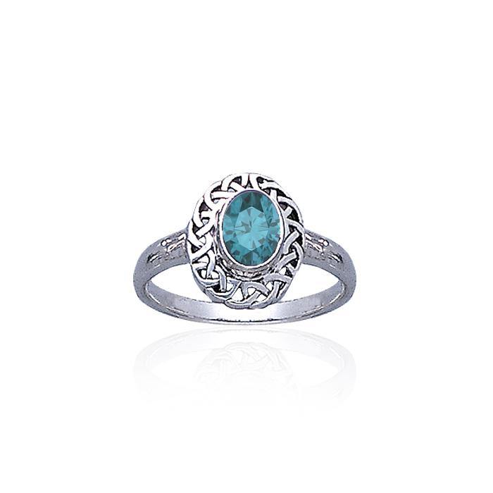 Celtic Knotwork Sterling Silver Ring TR752 - Jewelry